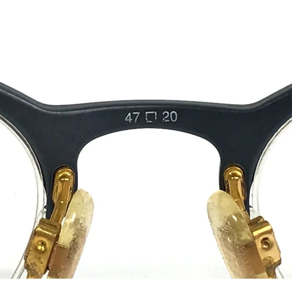 Vintage Menrad Eyeglasses Frames 1453 310 Blue Tortoise Oval Half Rim 47-20-140